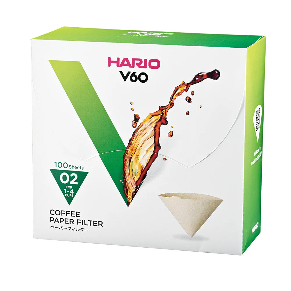 Hario V60 Coffee Filter Papers Size 02 Brown 100 Pack Boxed hario-v60-coffee-filter-papers-size-02-brown-100-pack-boxed